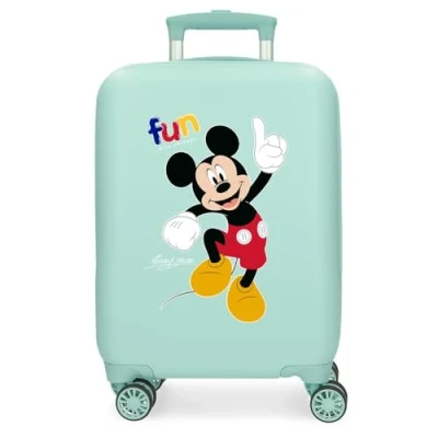 Immagine di Disney Valigia per bambini rigida Chiusura a combinazione Laterale 4 ruote Bagagli Mano è realizzato in ABS, un materiale rigido e leggero., Friends, cabina