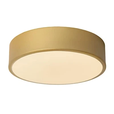 Immagine di LUCIDE UNAR Plafoniera Diametro 20 cm LED Dim. 1 x 12 W 2700 K 3 StepDim Oro Opaco/Ottone