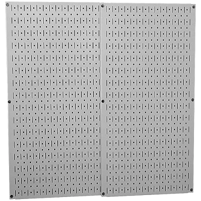 Immagine di Wall Control 30 P 3232G Confezione di Pannelli forati in Metallo Grigio