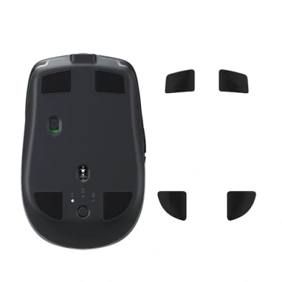 Immagine di kwmobile Set Piedini di Ricambio per Mouse Compatibile con Logitech MX Anywhere 2S Gommini nero Maggiore Controllo e Scorrevolezza