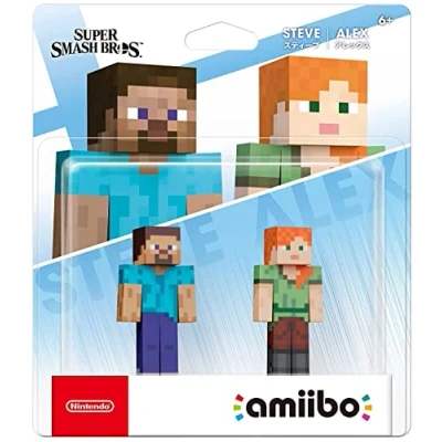 Immagine di amiibo Steve + Alex 2 pack Super Smash Bros. Series