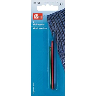 Immagine di Prym Aghi in Lana di Alluminio con Anello Nylon, Metal, Multicolore, 85 x 3,3 mm, 70 2,8 mm e 60 2,3 3 unità