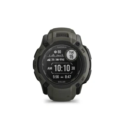 Immagine di Garmin Instinct 2X Solar Smartwatch, 50mm, Rugged design, Ricarica solare, Autonomia infinita, Display 1,1&quot;, Torcia LED, GPS Multi banda, Cardio, SpO2, Pay (Moss) (Ricondizionato)