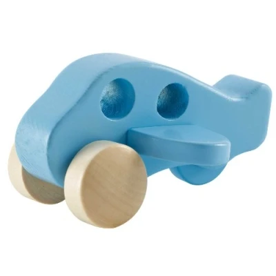 Immagine di Hape E0050 Little Plane Wooden Push and Pull Along Airplane Toy Suitable for 10 months up