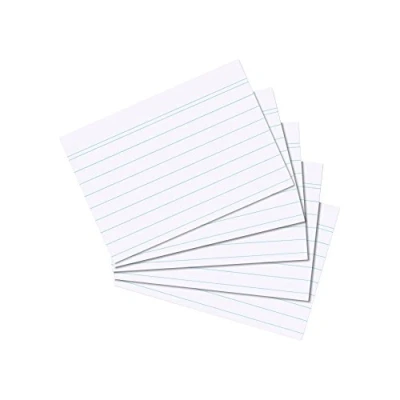 Immagine di Herlitz Schede per appunti, 100 pezzi, Formato A7, bianco