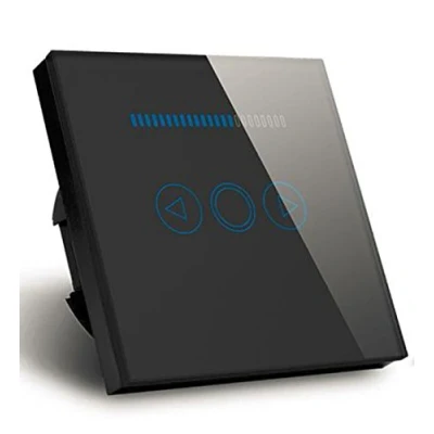 Immagine di Led Touch Dimmer Switch 500W Pannello di Interruttore Regolatore Della Parete per Lampada (Nero)