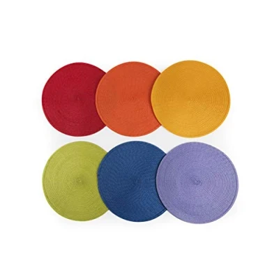 Immagine di Excelsa Round Set 6 Tovagliette, Multicolore, Diametro: 36 cm, unità