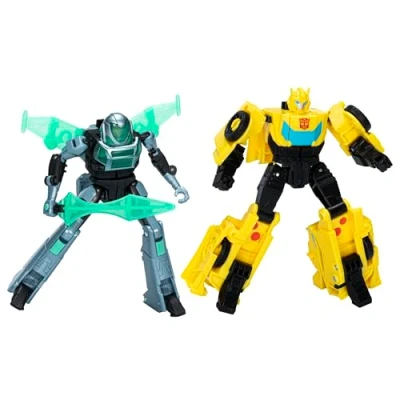 Immagine di Transformers EarthSpark, Cyber Combiner, Action Figure di Bumblebee e Mo Malto