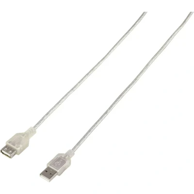 Immagine di Renkforce Cavo USB 2.0 Spina A 1.80 m Trasparente RF 4737362