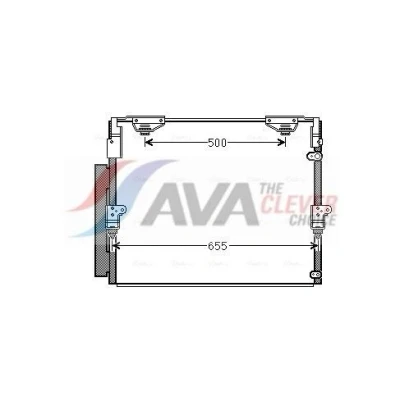 Immagine di AVA COOLING SYSTEMS TO5560D Condensatore con essiccatore Alluminio 666mm R134a, R1234yf