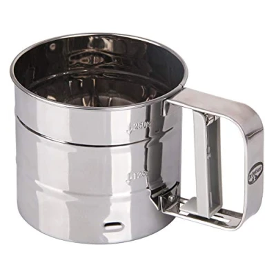 Immagine di Dr. Oetker 1974 setaccio per Farina, Acciaio Inox, Argento, 10,5 x 10 cm