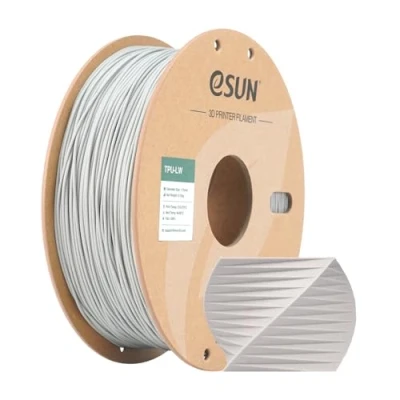 Immagine di eSUN filamento TPU leggero 1,75 mm, per stampante 3D LW, precisione dimensionale +/ 0,05 materiale schiumogeno in bobina da 0,75 kg la stampa di modelli, Grigio