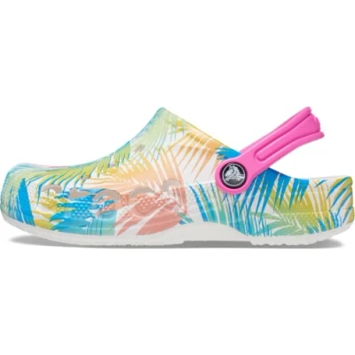 Immagine di Crocs Baya Clog T, Zoccoli Unisex Bambini e ragazzi, Tropical/White Print, 19/20 EU