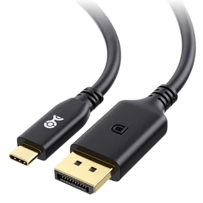 Immagine di Cable Matters [Certificato VESA] Cavo da 40Gbps USB C a DisplayPort 2.1 2m, supporta DP40, 8K@120Hz / 4K@480Hz (cavo Thunderbolt 4 DisplayPort) Nero Non per monitor portatili