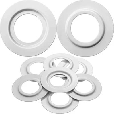 Immagine di Anello di Riduzione Lampada in Metallo Bianco dell&#039;Ombra per ES/E27 To BC/B22 Convertitore dell&#039;Adattatore Rondella del Paralume della Luce Piastra (8)