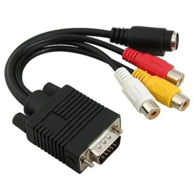 Immagine di ROSENICE VGA a S Video 3 RCA AV Adattatore Cavo convertitore