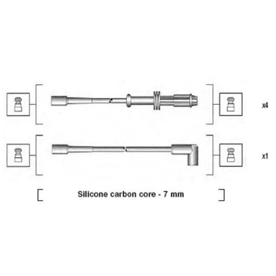 Immagine di MAGNETI MARELLI 941135120700 Kit Cavi Accensione PEUGEOT: 205 II Hatchback, 106 I Hatchback