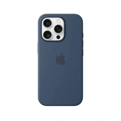 Immagine di Apple Silicone Back Cover Blu Scuro MagSafe iPhone 16 Pro