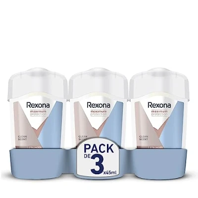 Immagine di REXONA Deodorante da donna Clean Scent Stick antitraspirante 3 volte più efficace contro il sudore protezione 96h (confezione x 45 ml)
