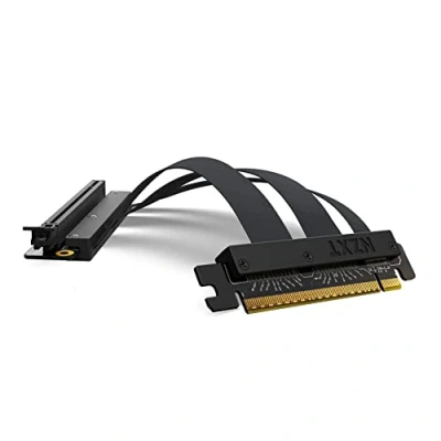 Immagine di NZXT PCIe 4.0x16 Riser Cable AB RC200 B1 Cavo Flessibile e schermato Prestazioni ad Alta velocità Lunghezza 200 mm