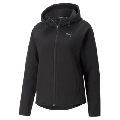 Immagine di PUMA Evostripe Felpa con Cappuccio Invernale Zip Intera, Sudore Donna, Black, M