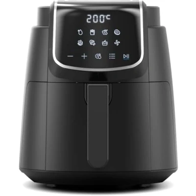 Immagine di Midea MF CN40C2 Friggitrice ad aria calda da 4 l, senza olio, 1500 W, 8 modalità di cottura preprogrammate, 35 200 C, cottura, arrosto, grigliare, scongelare, allarme agitazione, timer 60
