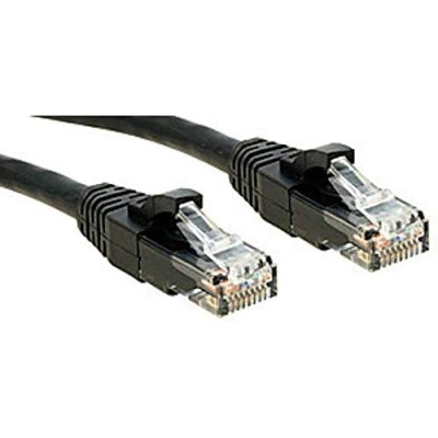 Immagine di LINDY 45435 RJ45 cavo di rete, patch CAT 6 U/UTP 5.00 m Nero con protezione 1 pz.