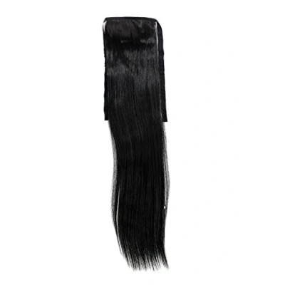 Immagine di WIG ME UP Toupet Coda di Cavallo Nero Lisci 45 cm Graffette e Fettucce YZF TS18 1