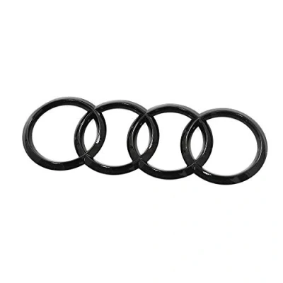 Immagine di Audi 4M0071802 Anelli con Logo Nero per portellone Posteriore Black Edition, Q7/SQ7 (Tipo 4M) dal 2020