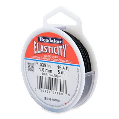 Immagine di Beadalon Cordino elastico Elasticity, diametro 1,0 mm, 5 m, nero