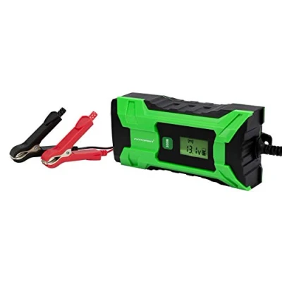 Immagine di Motorkit Caricabatterie con indicatore LCD, 4A, Solo per batterie al Piombo Acido, Sistema di Ricarica Intelligente.