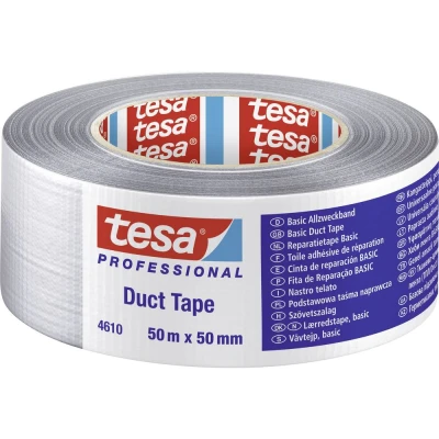 Immagine di Tesa 04610 00000 00 Nastro in tessuto tesa® Professional Argento (L x L) 50 m mm 1 pz.