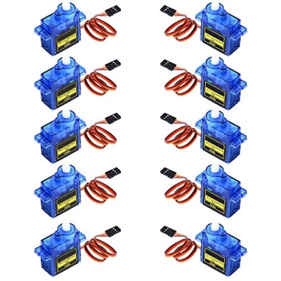 Immagine di owootecc 10pcs SG90 Micro Servomotore 9G RC Elicottero Aeroplano Barca Controlli Robot Mini Servo