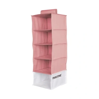 Immagine di PANTONE™ Organizer Armadio Salvaspazio da Appendere 5 Scomparti Abiti e Accessori, Organizzatore Verticale Pieghevole, Divisori per Interno Portaoggetti Vestiti 84x30x30 cm