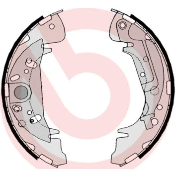 Immagine di BREMBO S 11 504 Ganasce freno 254 57 con leva a mano
