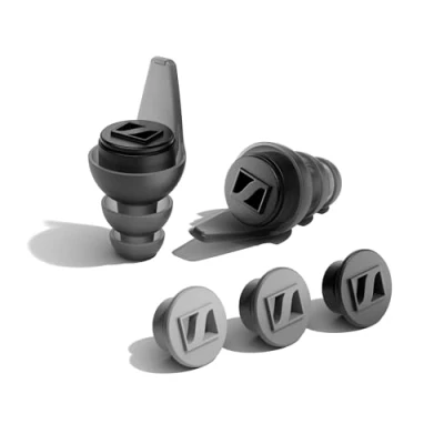 Immagine di Sennheiser Inserti auricolari SoundProtex Plus Protezione dell&#039;udito riutilizzabile con 4 filtri intercambiabili Suono ad alta fedeltà a un livello di volume sicuro Nero