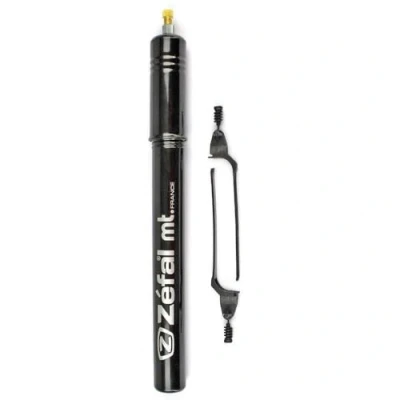 Immagine di ZEFAL MT 380mm Pompa Per Biciclette in Alluminio Valvole Schrader e Presta Leggera Robusta 145g, Nero