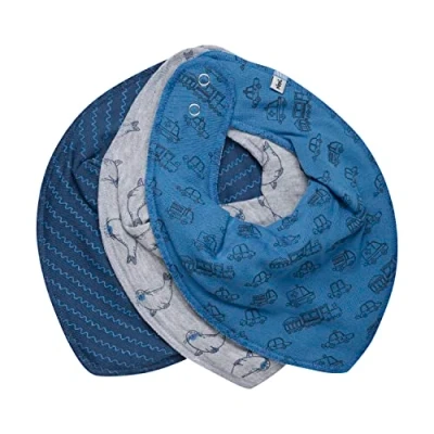 Immagine di pippi Bandana Bib Boy AOP (3 pack), bavaglino triangolare ,