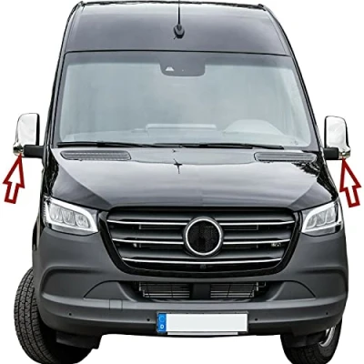 Immagine di Recambo Tappi per specchi in acciaio inox, cromati, adatti Mercedes SPRINTER W907, W910 dal 2018