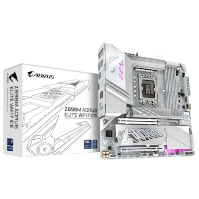 Immagine di Gigabyte Z890M A ELITE WF7 ICE Mainboard Attacco (PC) #####Intel® 1851 Fattore di forma (dettagli) ATX Chipset della scheda madre Intel® Z890