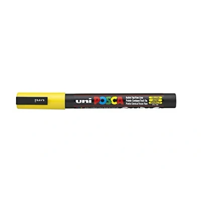 Immagine di UNI BALL POSCA PC 3 M JAUNE STYLO SIMPLE