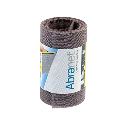Immagine di Mirka Abranet rotolo abrasivo netto 115 mm x 2,5 m a strappo / grana P80 1 per levigare legno, stucco, vernice, plastica AE555F0180