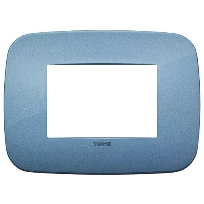 Immagine di Vimar 19683.86 Placca Round, Blu, 3 moduli