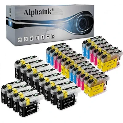 Immagine di alphaink 30 Cartucce LC123 compatibile con Brother LC 123 per DCP J132W J152W J4110DW J552DW J752DW MFC J6520DW J6920 DW J4410DW J4510DW J470DW