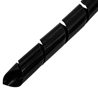 Immagine di Lumonic guaina per cavi a spirale nero 20m I Banda da 8mm con diametro 6 60mm Protezione guaine flessibili uso priva