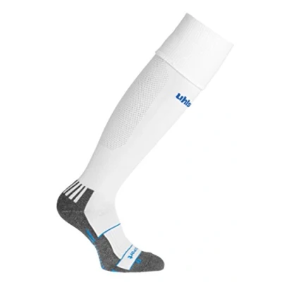 Immagine di Uhlsport Bekleidung Teamsport Team PRO Player Calza, Unisex Adulto, Weiß/Azurblau, 41 44