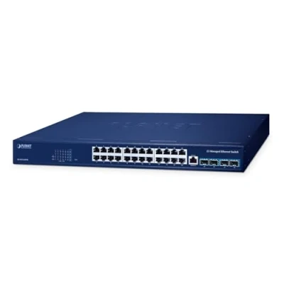 Immagine di PLANET Layer 3 24 Port 10/100/1000T Gestito L3 Gigabit GS 6311 24T4X