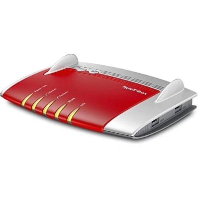 Immagine di AVM FRITZ!20002584 Box 7490 Modem, Compatibile Esclusivamente con il Mercato Tedesco, Rosso/Bianco