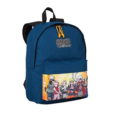Immagine di Zaino Scuola Americano Naruto Scomparto Principale e Tasca Frontale Include Porta Computer Interno Foderato Spallacci Schienale Imbottiti 40 x 31 13 cm Toybags