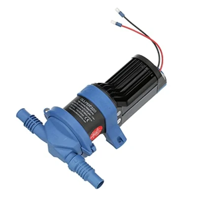 Immagine di Whale BP2054 Gulper 320 Pompa, Gestisce Rifiuti Grigii, Portata 5.0 GPM, 24V DC, ¾ o 1 Pollice Collegamenti, Blu